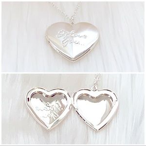 Silver I Love You Locket Necklace